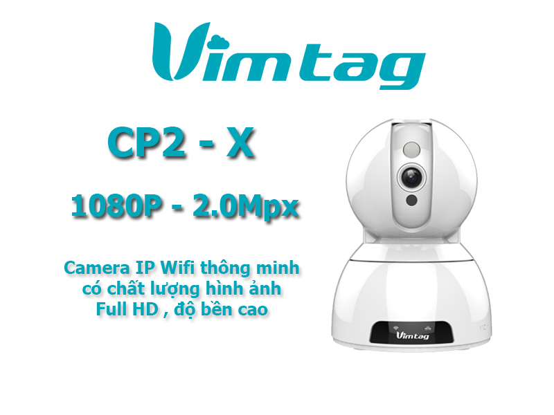 CAMERA IP WIFI - VIMTAG CP2-X - FULL HD 1080P 2.0MPX