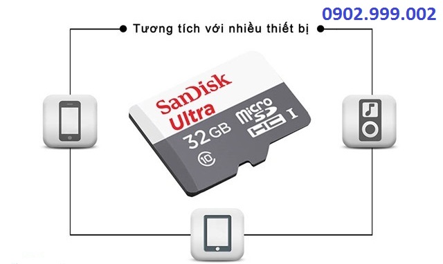 Thẻ nhớ SanDisk SDHC Ultra 16GB Class 10  98MB/s 