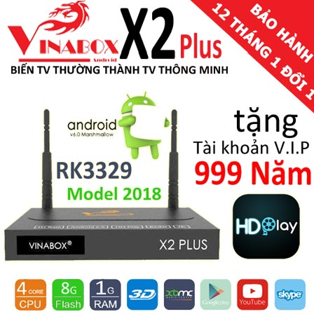 VINABOX X2 PLUS VER 2 2018 CHÍNH HÃNG